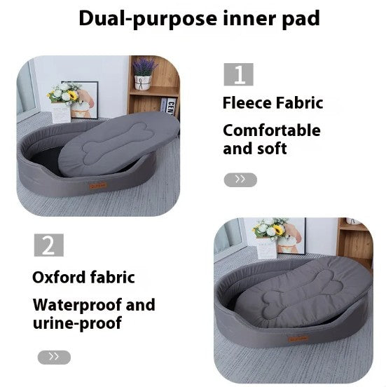 Luxury Waterproof Orthopedic Dog Bed – Washable Cozy Calming Pet Bed | BARKELLE