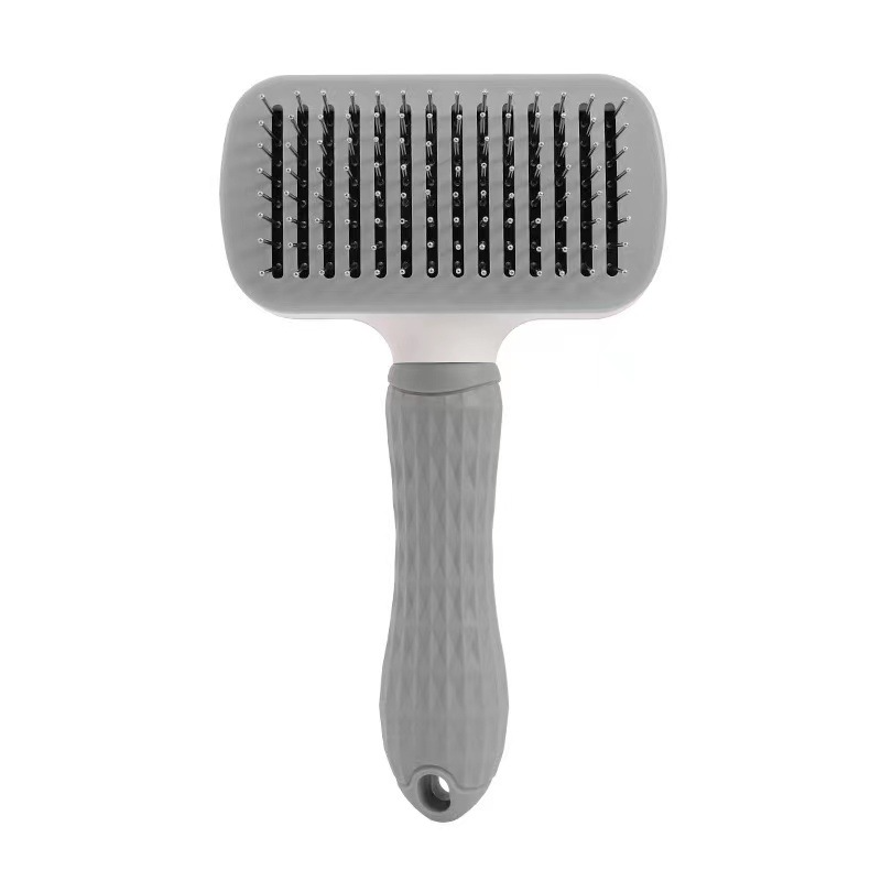 BARKELLE Easy-Clean Deshedding Brush for Dogs & Cats