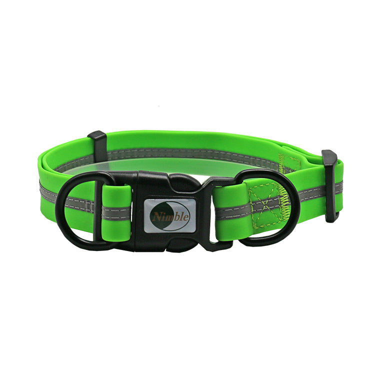 BARKELLE™ GlowSafe LED Dog Collar – USB Rechargeable Reflective Safety Collar for Night Walks
