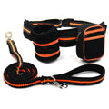 BARKELLE Hands-Free Dog Walking Set – Reflective Running Leash with Waist Belt, Treat Pouch & Waste Bag Holder