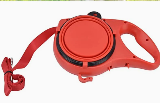 2-in-1 Retractable Dog Leash with Water Bottle BARKELLE
