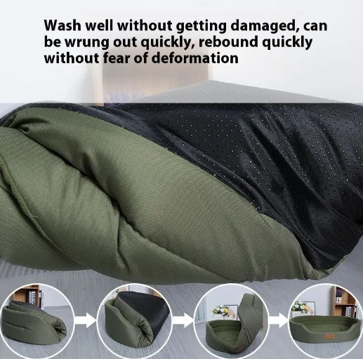 Luxury Waterproof Orthopedic Dog Bed – Washable Cozy Calming Pet Bed | BARKELLE