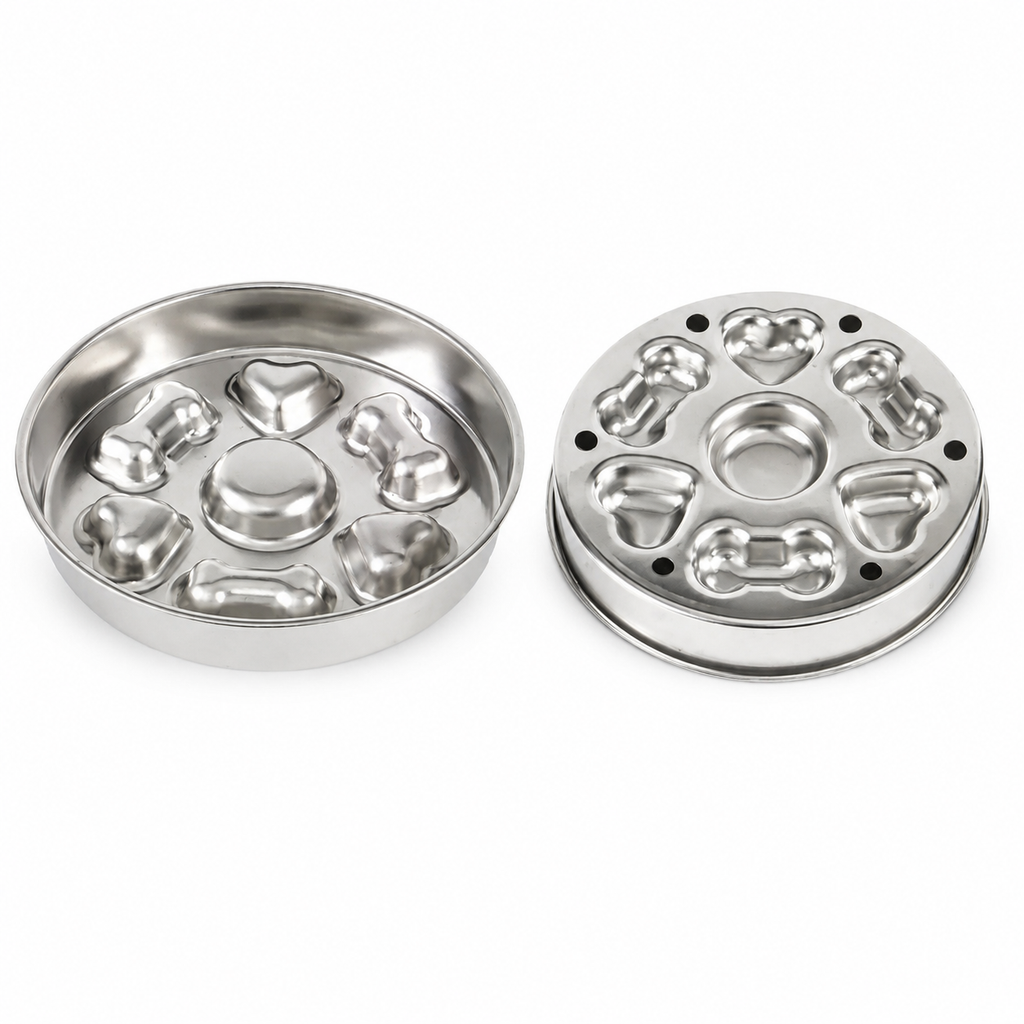BARKELLE Stainless Steel Slow Feeder Dog Bowl