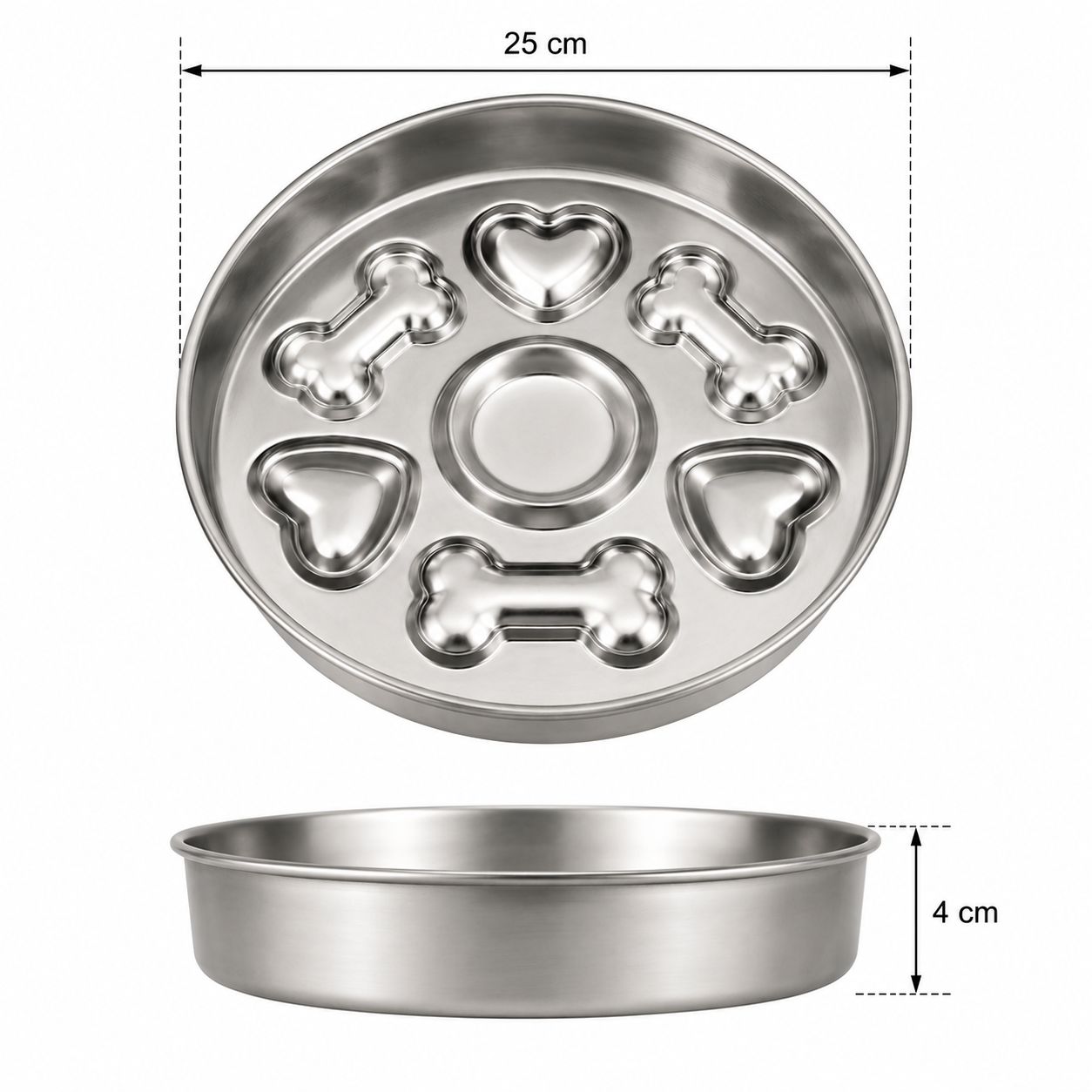 BARKELLE Stainless Steel Slow Feeder Dog Bowl
