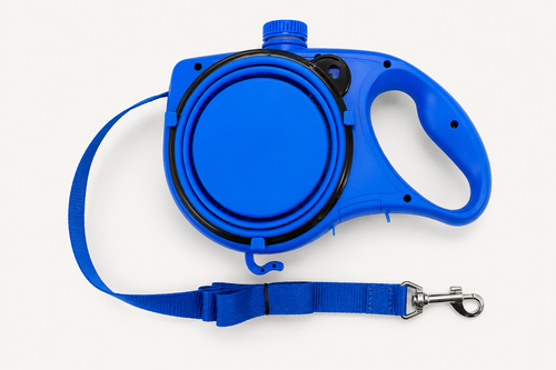 BARKELLE  2-in-1 Retractable Dog Leash with Water Bottle