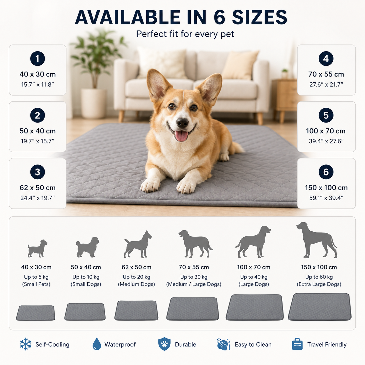 Premium Cooling Pet Mat