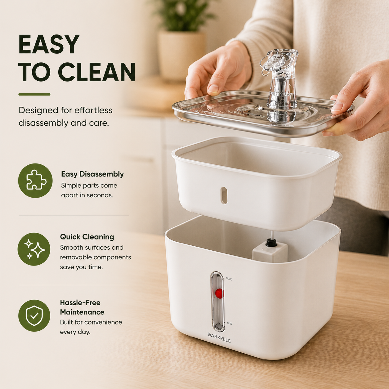 Premium Stainless Steel Pet Water Fountain