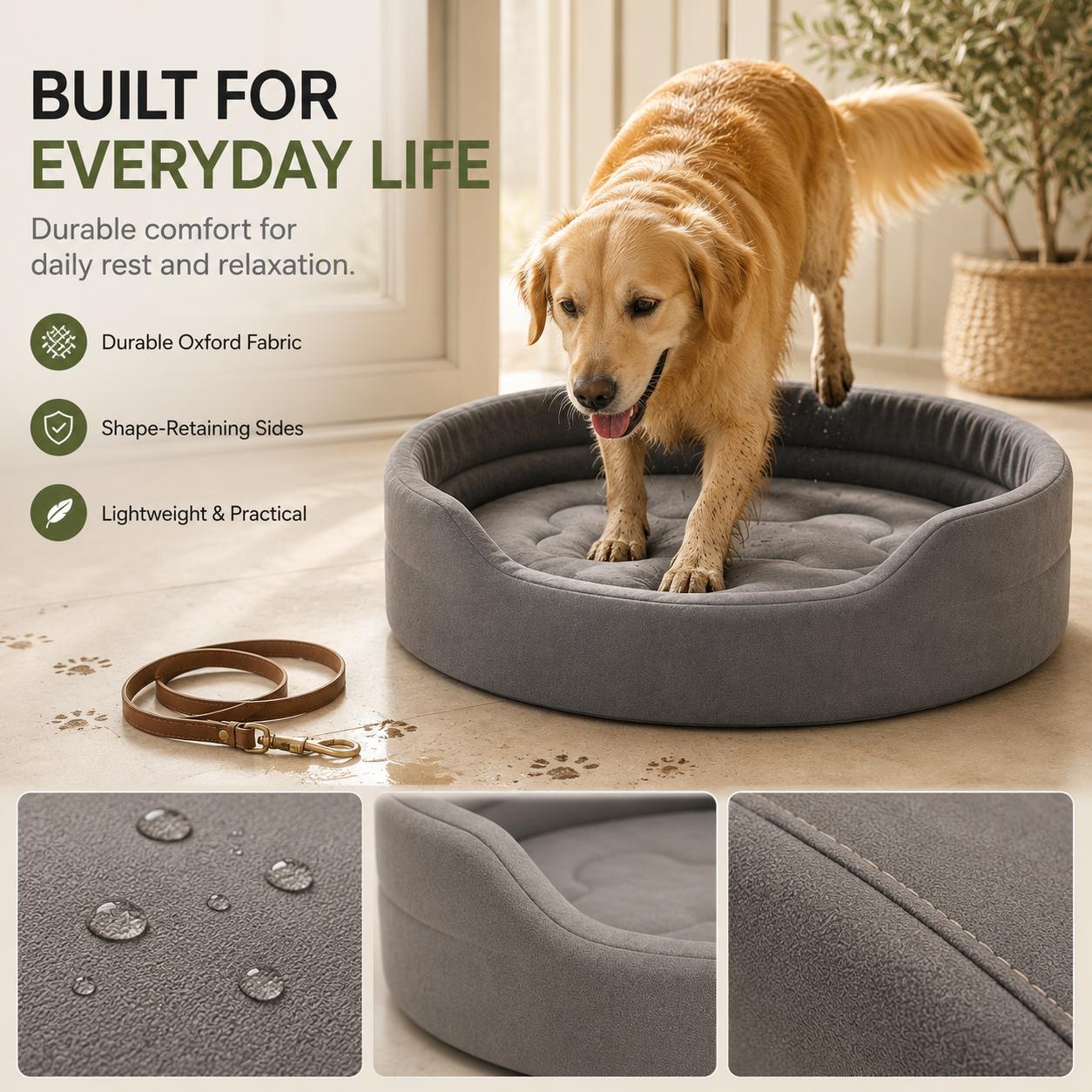 Luxury Waterproof Orthopedic Dog Bed