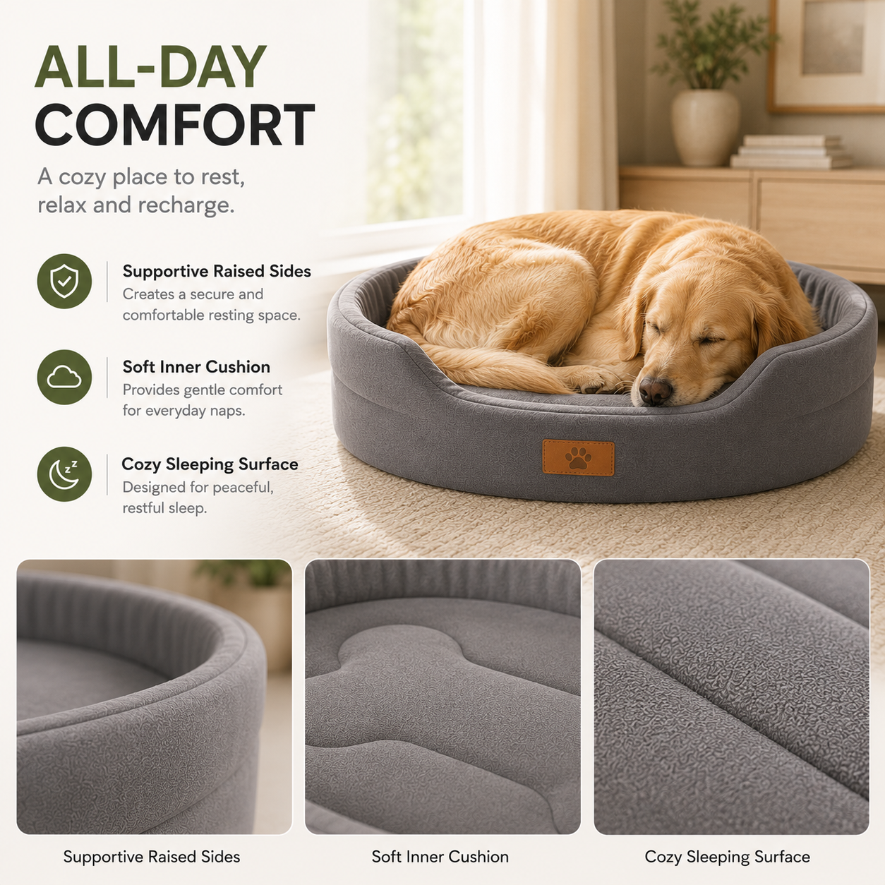 Luxury Waterproof Orthopedic Dog Bed