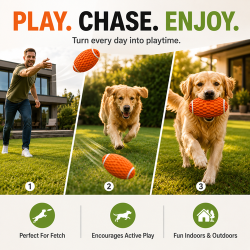 Durable Rugby Dog Toy