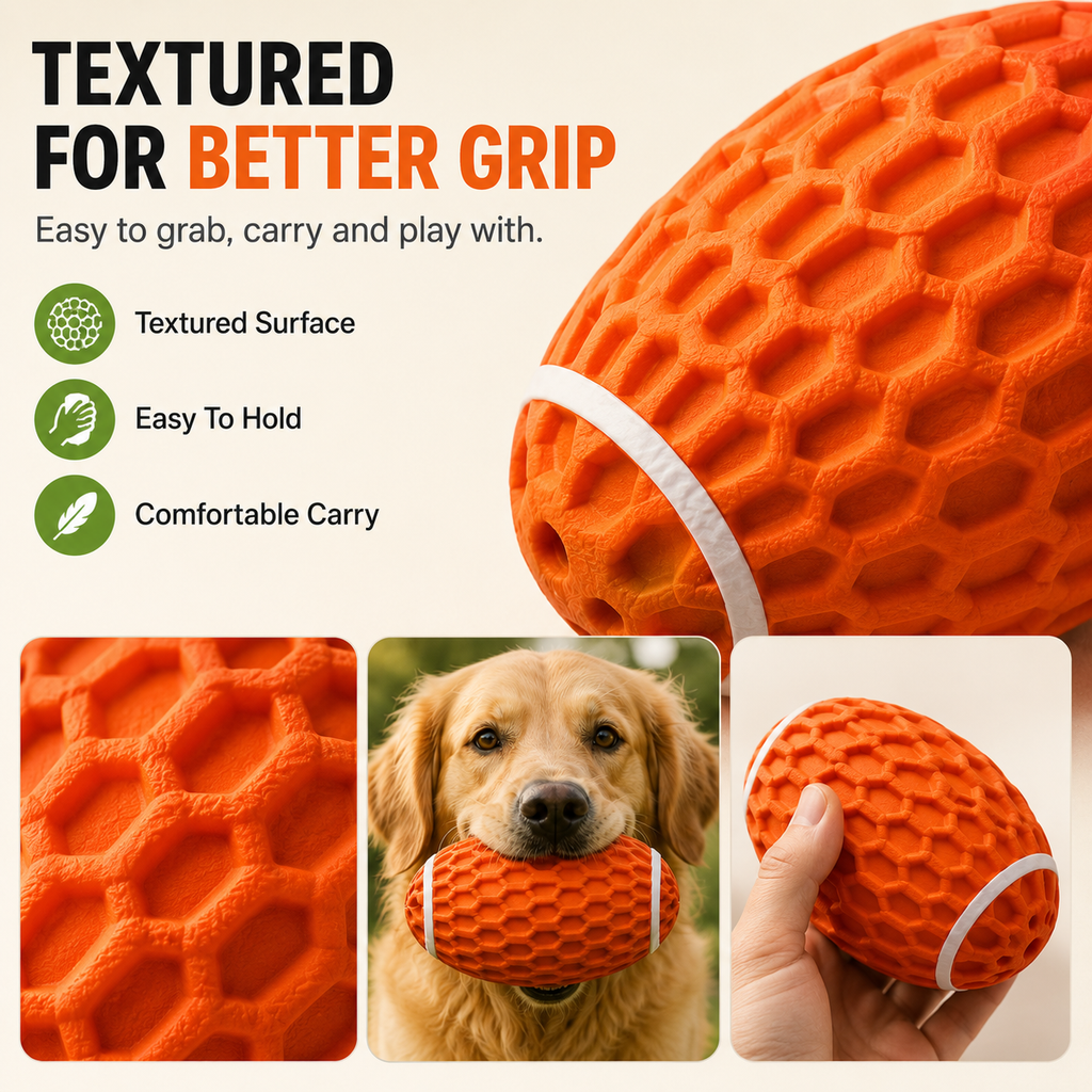 Durable Rugby Dog Toy