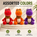 Plush Dinosaur Dog Toy with Squeaker