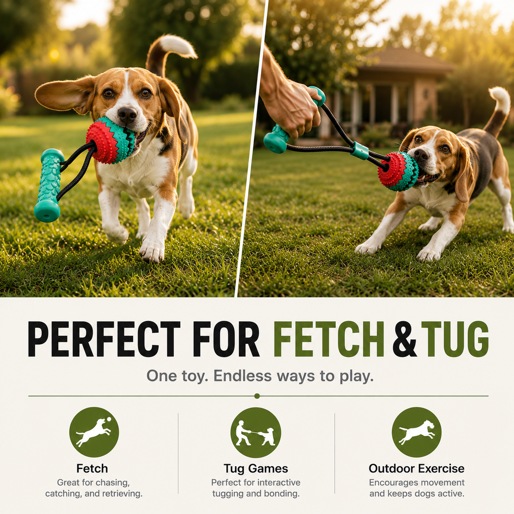 Interactive Tug Rope Dog Toy