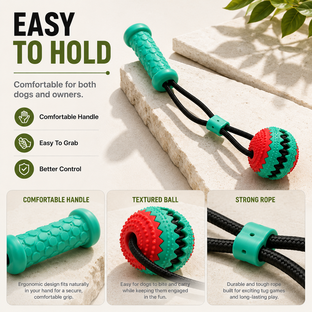Interactive Tug Rope Dog Toy