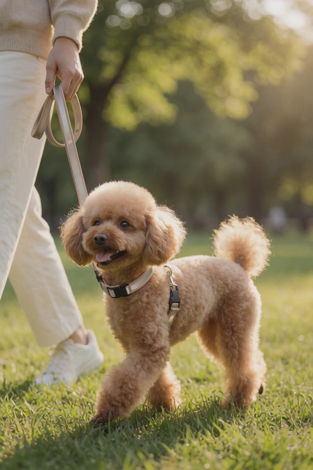2-in-1 Retractable Dog Leash with Water Bottle BARKELLE